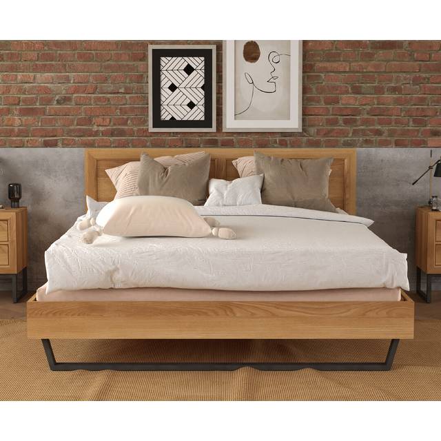Loft Solid Oak Super King Size Bed