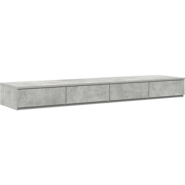 Sänglådor Betonggrå 160x36,5x16,5 cm Konstruerat trä