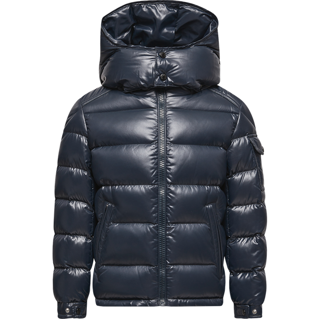 MONCLER ENFANT New Maya Hooded Down Jacket, Boy, Blue, Size: 6Y