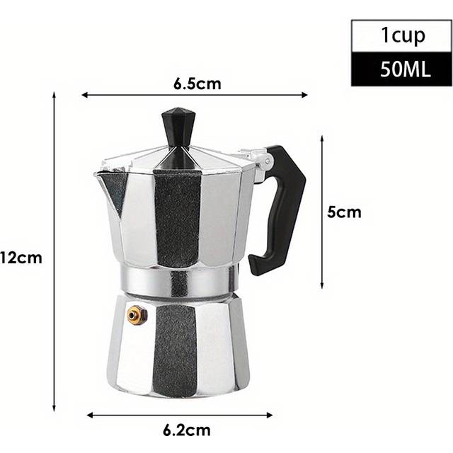 TEMU Espresso Maker Stove Top Coffee Percolator Pot Stove Cup/ 50ml