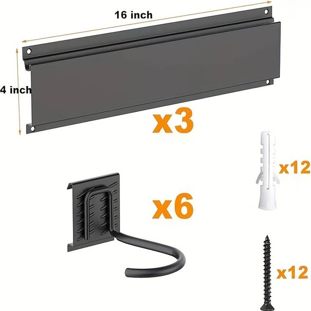TEMU 1 Set 3pcs Bike Storage Wall Mounted Hook Bicycle Strong Rack Hanger Holder Garage Stand
