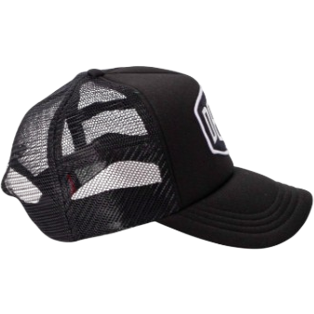 Deus Ex Machina Mens Black White Baylands Trucker Cap - One Size