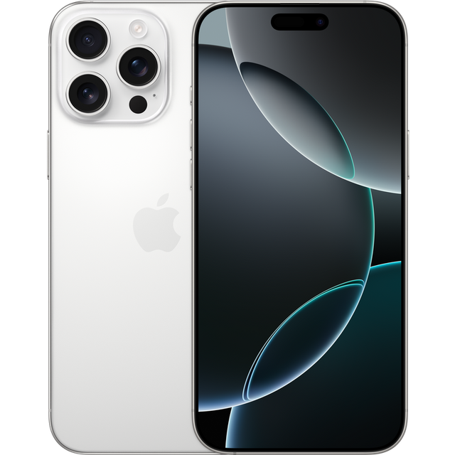 Apple iPhone 16 Pro Max Dual SIM (512GB White Titanium) at Â£1339 on golden goodybag with Unlimited mins & texts; 20GB of 5G data. Â£10 Topup.