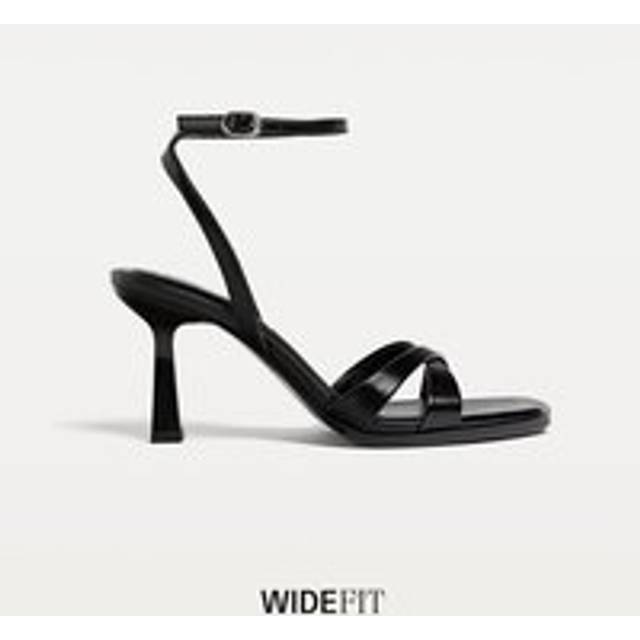 Stradivarius WIDE FIT. Black high-heeled sandals BLACK 7