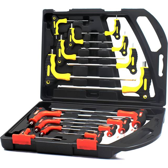 TEMU 16pcs T Handle Metric Hex Key Allen, Star Torx, Long Arm Ball, T Bar Wrench With Gift Box, 2024 , Christmas Gift