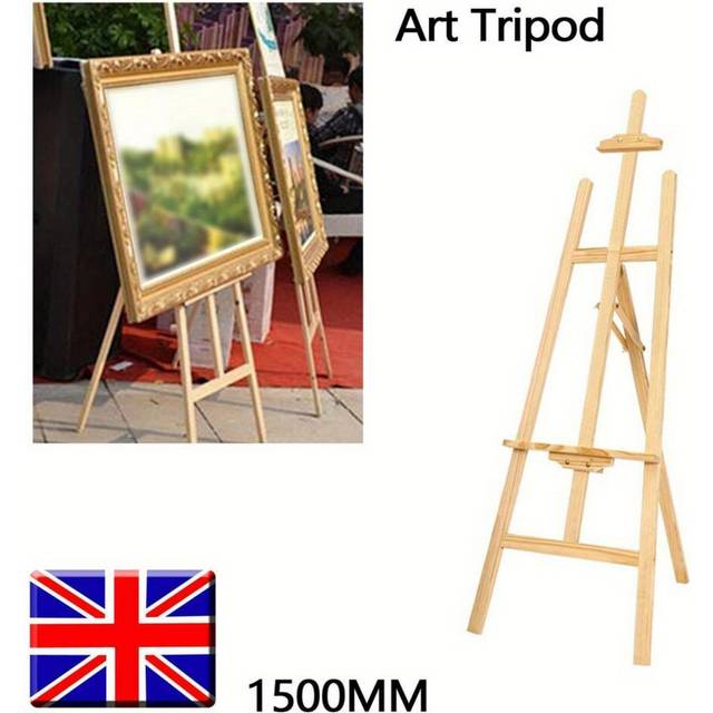 TEMU 5ft Studio Wooden Easel Craft Artist Cafe Wedding Painting Stand Uk