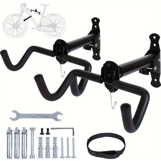 TEMU Bike Rack For Garage Storage Space Saving Bike Hangers Rack Hanger Wall Bicycle Organizer Shelf Wall Mount Bicycle Storage