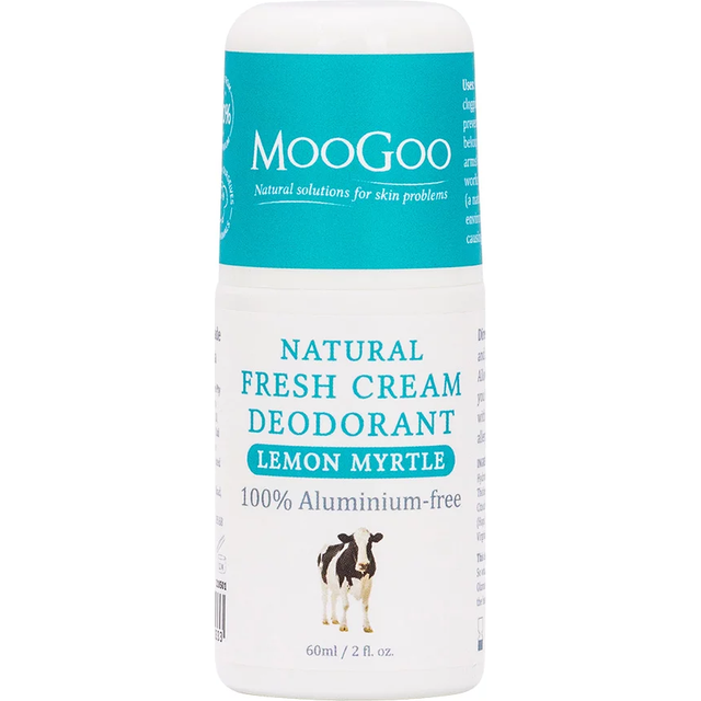 MooGoo Fresh Cream Deodorant - Lemon Myrtle 60ml