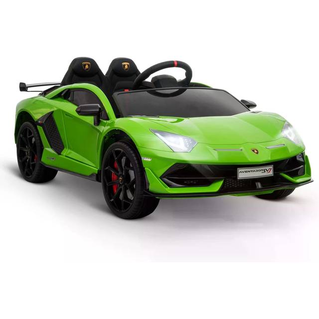 Homcom Compatible 12v Battery-powered Kids Electric Ride On Car Lamborghini Aventador Sports Racing Car Toy With Parental Remote Control Music Green