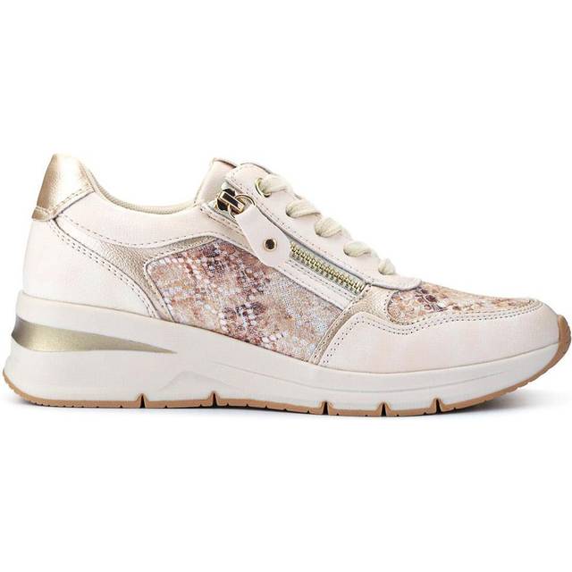 Chunky Lace-Up Trainers - WBINS41003 / 326 811 - BEIGE FLORAL - 5