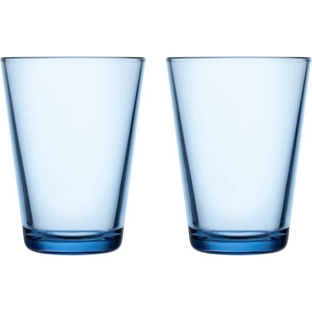 iittala - Kartio Longdrink Glas 40cl Set of 2 - aqua/H 12cm/0,4L (12.0 x 9.0 x 9.0 x &#8960;9.0cm)