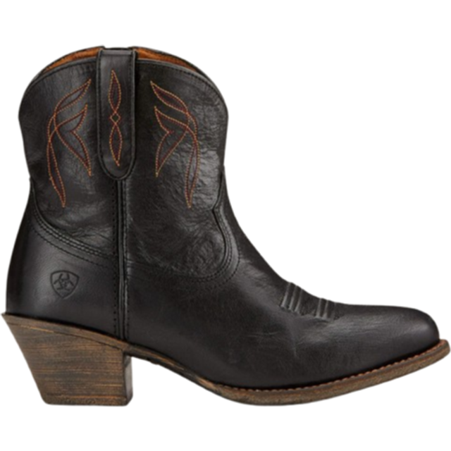 Women's leather western boots Ariat Darlin - Noir