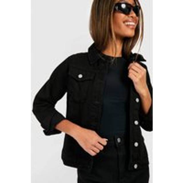 Womens Denim Western Jacket - Black - 10