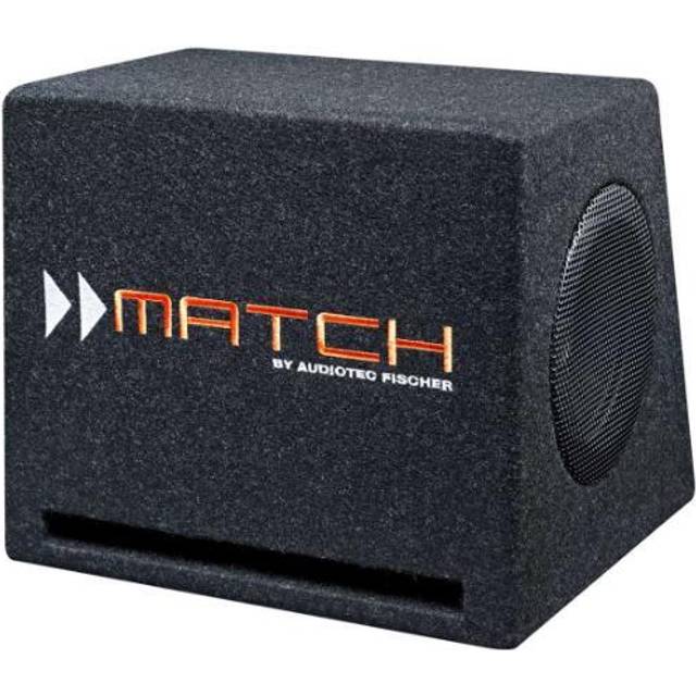 Match pp 7e-d twin 6.5" compact vented subwoofer enclosure 400w peak 4 x 2 ω