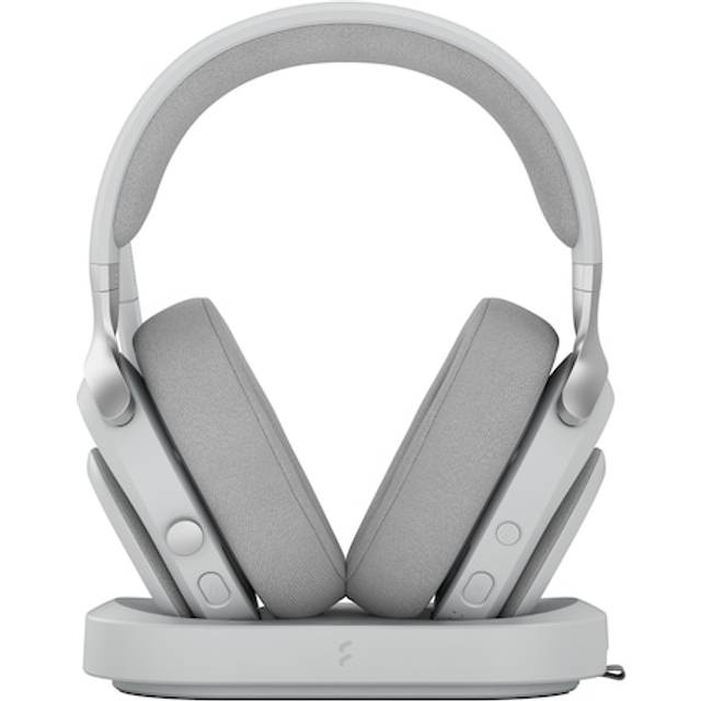 Fractal Design Scape - Headset - fullstorlek - Bluetooth/radiofrekvens 2,4 GHz - trådlös, kabelansluten - USB-C - ljust