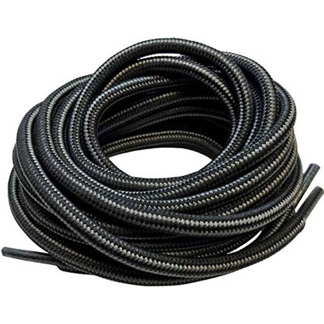 B&Q 3 pairs Heavy duty round boot laces shoelaces for hiking walking construction safety work boots shoes 39100cm  Black/Gray