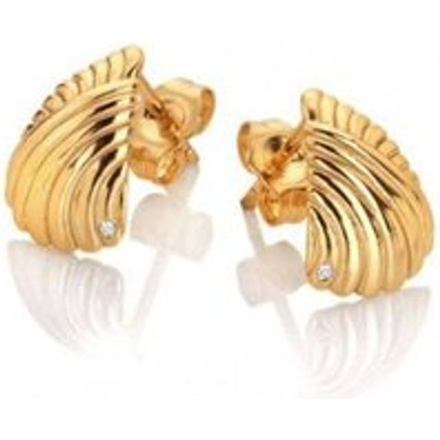Hot Diamonds X Golden Edit Paris Gold Plated Diamond Stud Earrings DE839