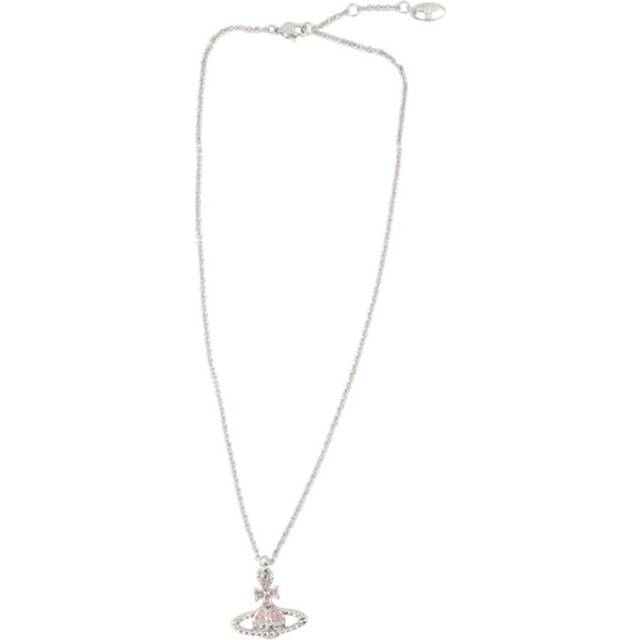 Vivienne Westwood Mayfair Bas Relief Pendant Necklace Rhodium-light-rose-crystal Rhodium-light-rose-crystal Women - RHODIUM-LIGHT-ROSE-Crystal - ---