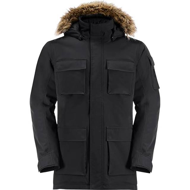 Jack Wolfskin Men’s waterproof winter coat Glacier Canyon Parka XXXL black black