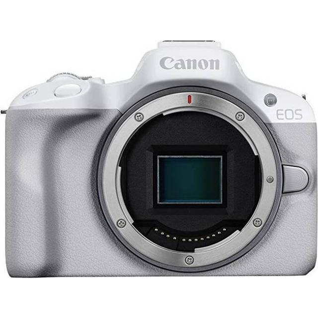 Canon EOS R50 Mirrorless Camera with 24.2 Megapixel CMOS Sensor, Dual Pixel CMOS AF II in White