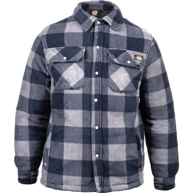 Men's Dickies Portland Synthetic Men's Blue Casual Shirt - Size: 46/Regular
