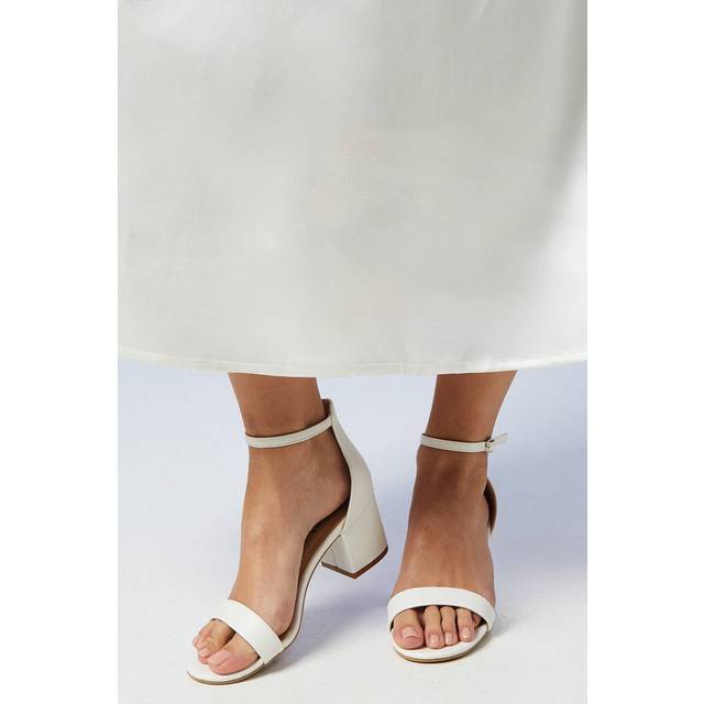 Coast white heeled sandals womens bridal heels