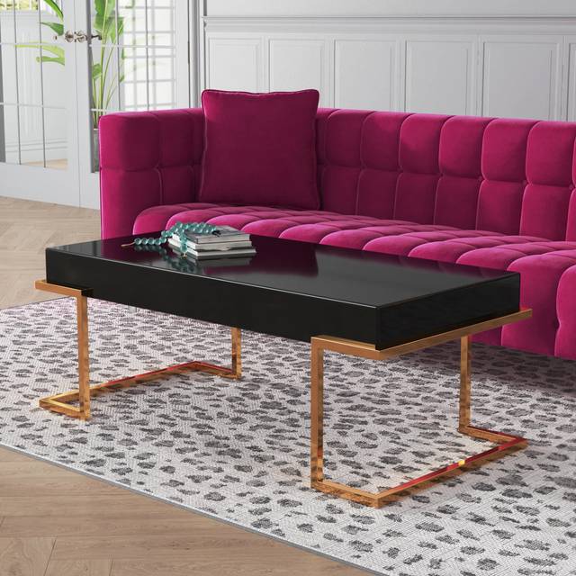 Helena Coffee Table - Black (45cm H X 120cm W X 60cm D)