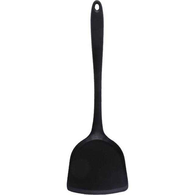 Silicone Spatula Heat Resistant Anti Stick Kitchen Cooking Spatula Cookware With Comfortable Handle black