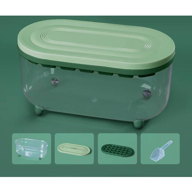 Ice Cube Mold Large Capacity 32 Compartments Silicone Ice Tray 10 Compartments Heart Shaped Ice
