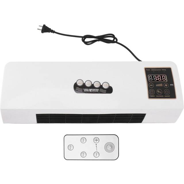 Small Heater Fan Portable Wall Mounted Electric Heater Hot Fan for Bathroom Bedroom