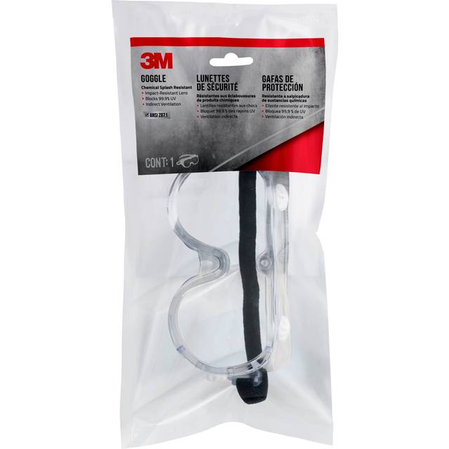 E.A.R. 53565 3M Soft Chemical Splash And Impact Safety Goggles