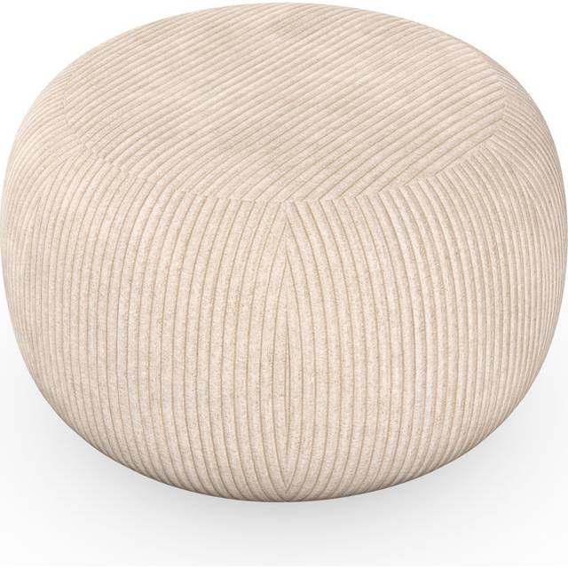 Cotopaxi 64Cm Round Footstool Ottoman - Almond (41cm H X 64cm W X 64cm D)