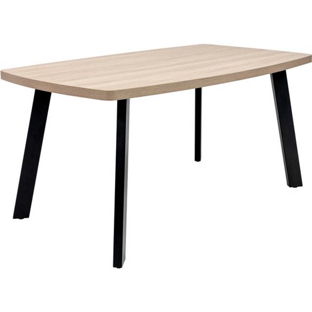 Birt 1.6m DINING TABLE - LIGHT OAK - Beige Wood