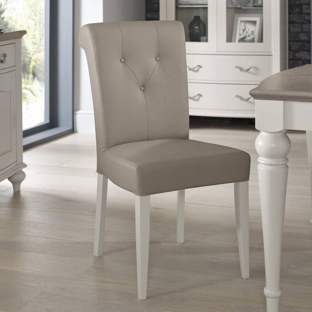 Snider Extendable Dining Set with 6 Chairs - Grey Washed Oak (77cm H x 140cm W x 90cm D)