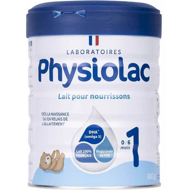 Physiolac Mjölkpulver 1:a ålder från 0 till 6 månader 800g