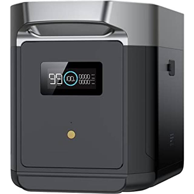 Ecoflow - Extra Battery for delta 2 Max Portable Power Station, 2048Wh Capacity, LifePO4 Battery For Home Backup, Energy Savings, Outdoors, rv,