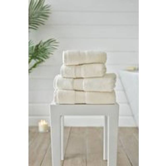 The Lyndon Company New Boston Towel – 800Gsm Combed 100% Cotton Luxury Spa Quality In Cream - Bath Towel