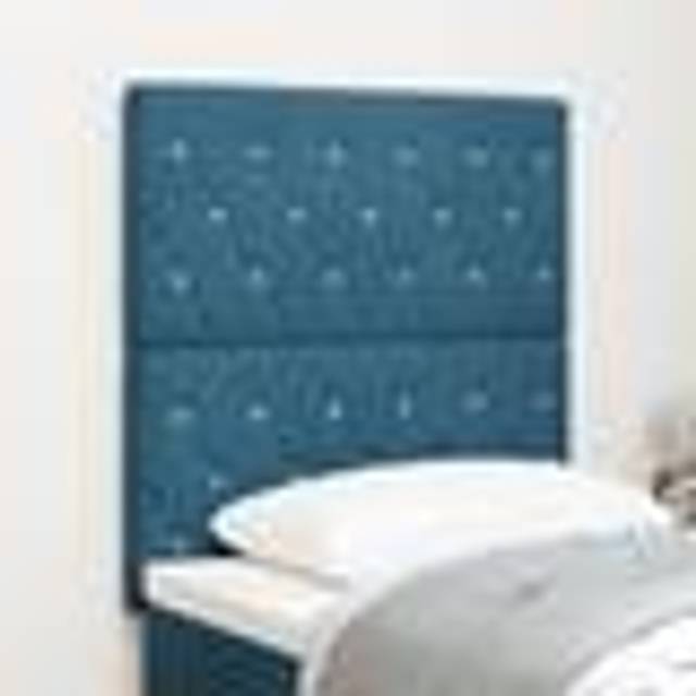 Vidaxl - Headboard Crystal Button Tufted Dark Blue 80 cm Velvet, Headboard Crystal Button Tufted Dark Blue 160 cm Velvet