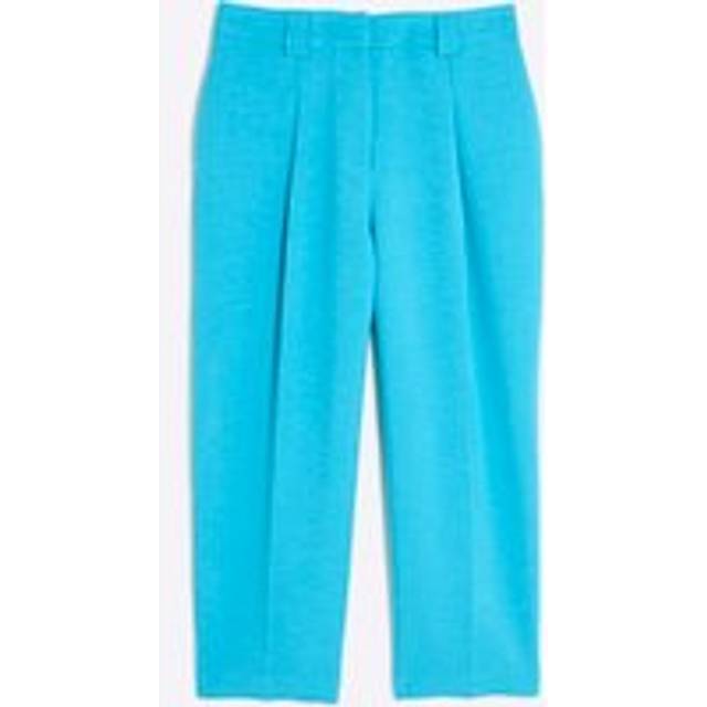 River Island Womens Petite Blue Tapered Straight Leg Trousers - 4
