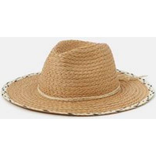 Brown Mono Brim Fedora Hat, Size: 57cm, Women's - Accessorize