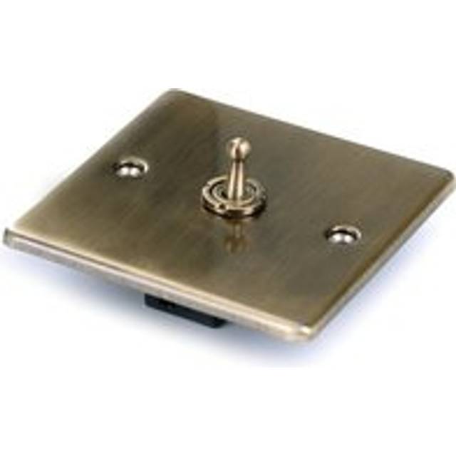 1 Gang 2 Way Light Switch - Antique Brass