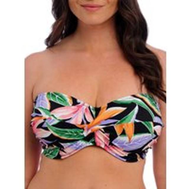 Mykonos Cove Bandeau Bikini Top - Black - 34FF