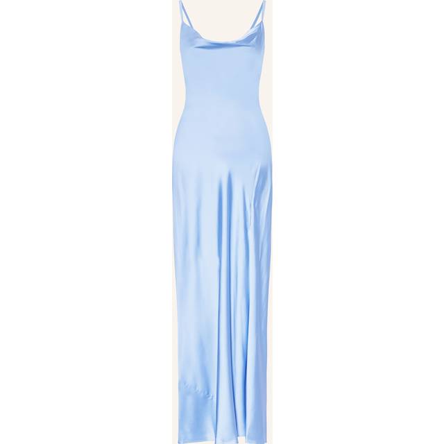 Guess Long Sateen Slip Dress - Blue
