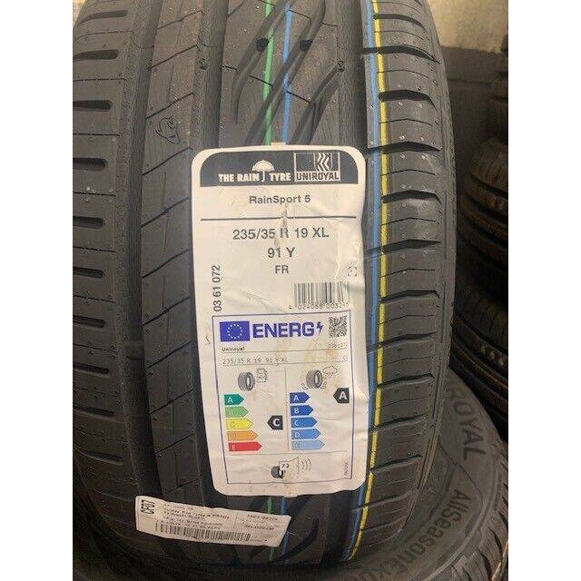 2 (a pair) x 2353519 235/35r19 235 35 19 91y xl uniroyal rainsport 5 (new)