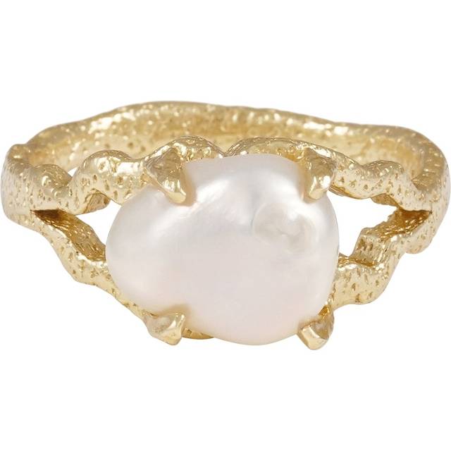 Snö Of Sweden Brittany Big Pearl Ring Gold Small