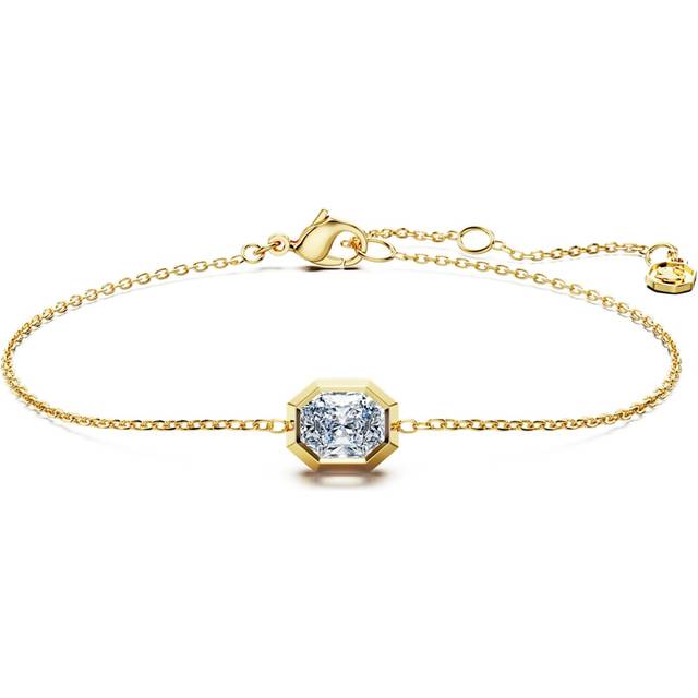 Octagon bracelet, Lab-grown diamonds 0.5 ct tw, Octagon shape, 18K yellow gold - White - OS