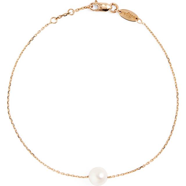 Redline Rose Gold and Pearl Sensuelle Akoya Chain Bracelet - 16.5