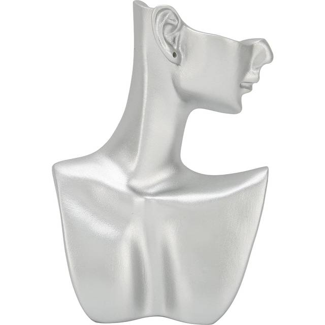 Jewelry Display Mannequin Resin Silver High Glossy Multifunctional Home Decor Earring Display Bust