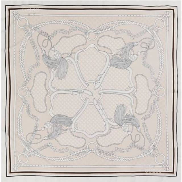 Guess Phoebe 4G Peony Logo Kefiah - White - T/U