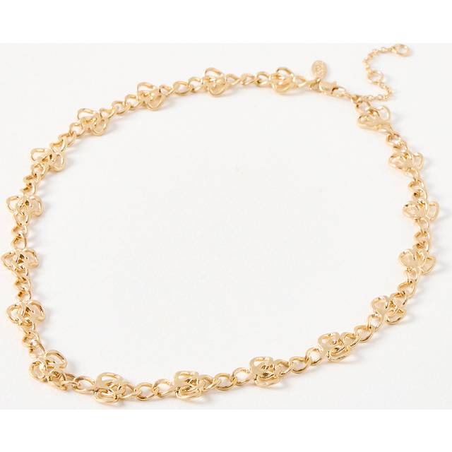 Gold Phoebe Welded Loops Chain Necklace (*)